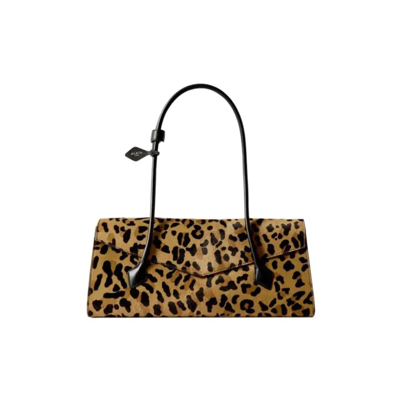 Alaia Calfskin Tote Bag Shopping Bag Handbag Shoulder Bag Women's Brown-0