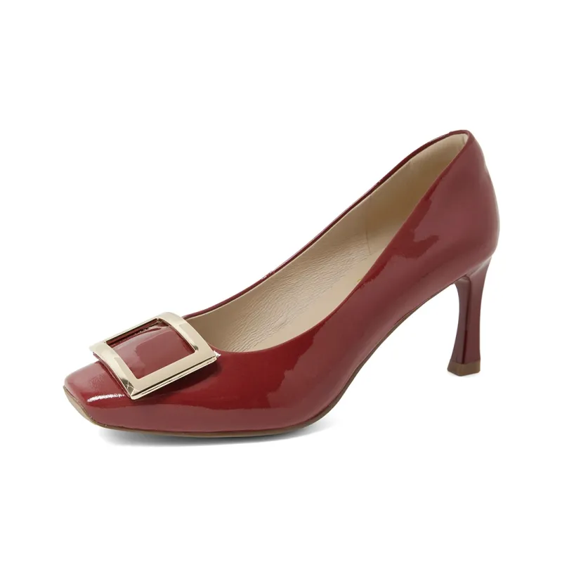 PT'SON Slim Heel High Heels 7cm Women's-3