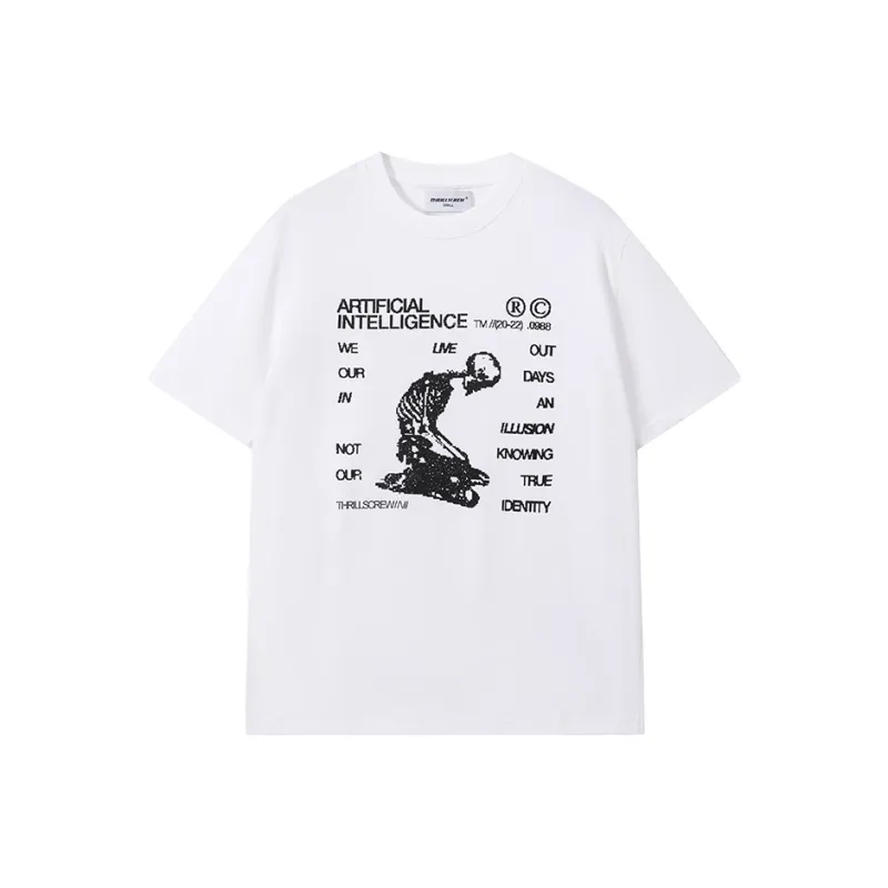 Thrillscrew T-Shirts Unisex White-0
