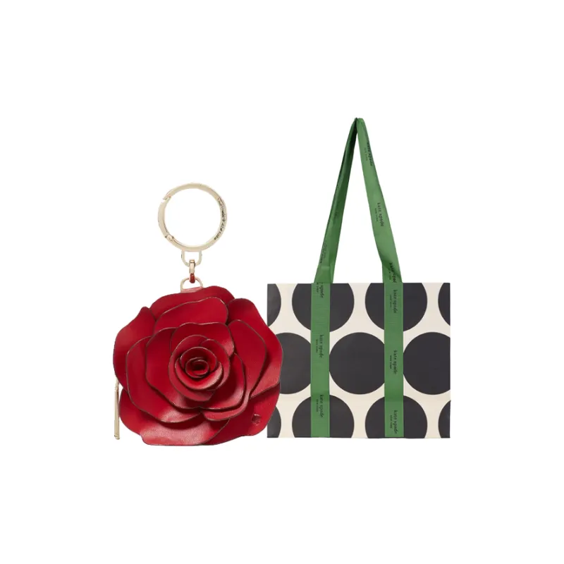 Kate Spade Smooth Leather Coin Purse Women's Red-4