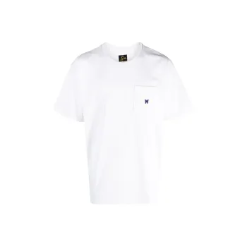 Needles Logo Embroidered Crewneck T Shirt