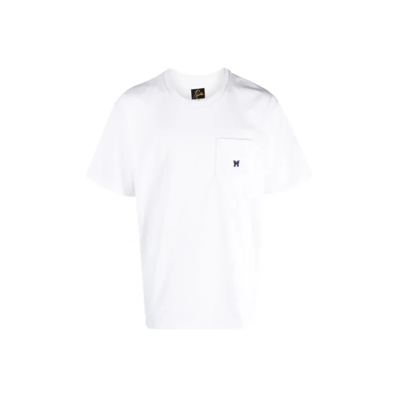 Needles Logo Embroidered Crewneck T Shirt-0
