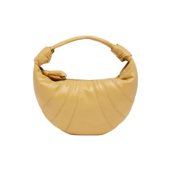 Lemaire Leather Goat Horn Bag Handbag Women's Yellow
