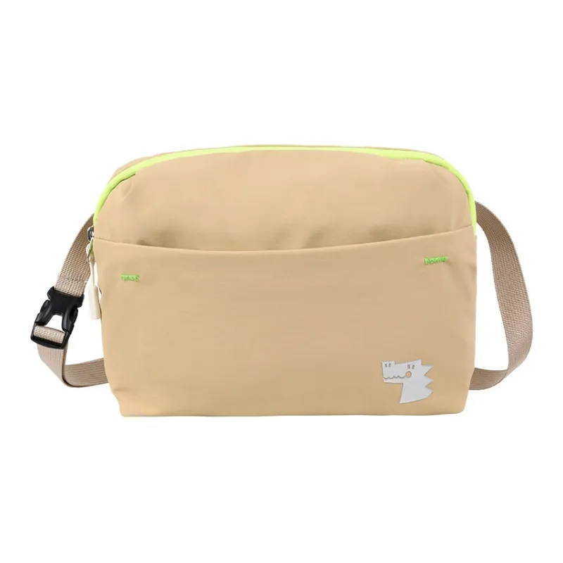 YOME Polyester Crossbody Bag Regular Unisex Ink Black/Light Coffee/Light Sky Blue-6