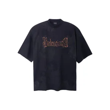 Balenciaga Heavy Metal Large Fit T shirt In Faded
