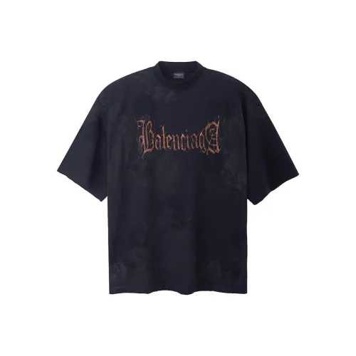 Balenciaga Heavy Metal Large Fit T shirt In Faded