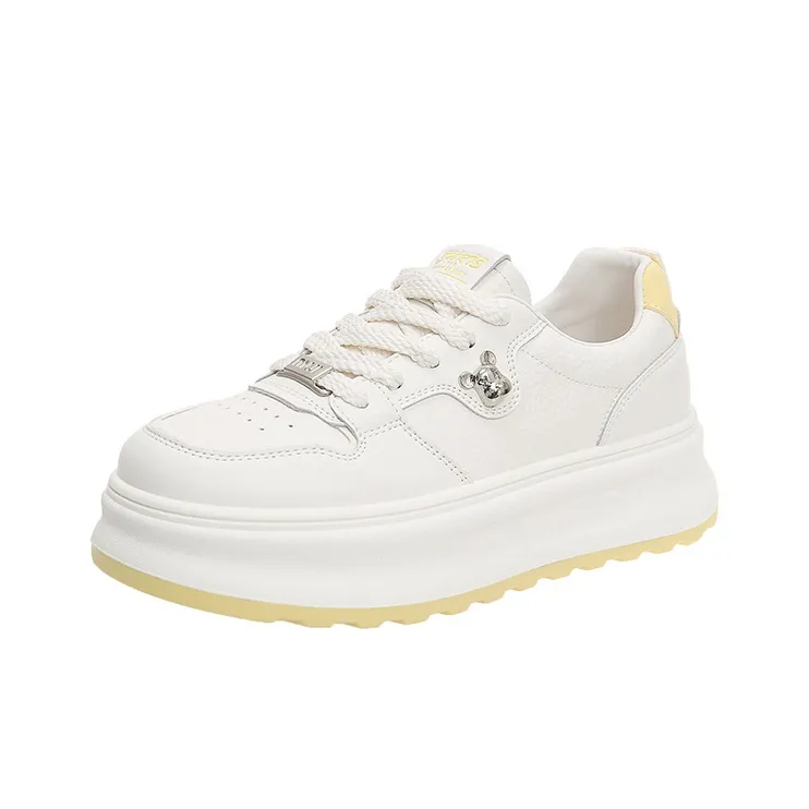 Boogie Bear Height Increasing Low Top Skateboard Shoes Women's-7