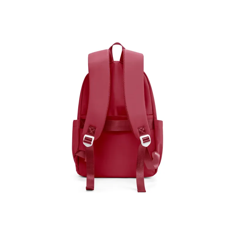 COOWOZ Nylon Backpack Regular Unisex Ecru/Red/Pink Purple/Black/Peacock Blue-5