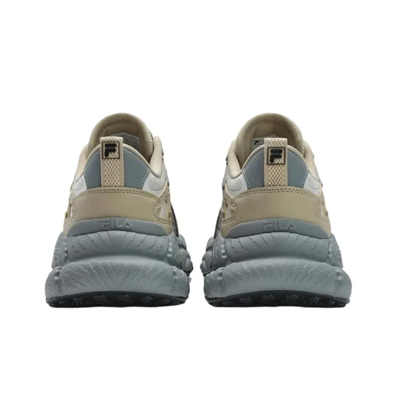 FILA FERN Sneakers Anti Slip Wear Resistant Low Top Chunky Sneakers Men's Yellow Gray-2