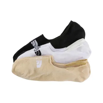 THE NORTH FACE No Show Socks Men's 3 Pack Black/White/Khaki