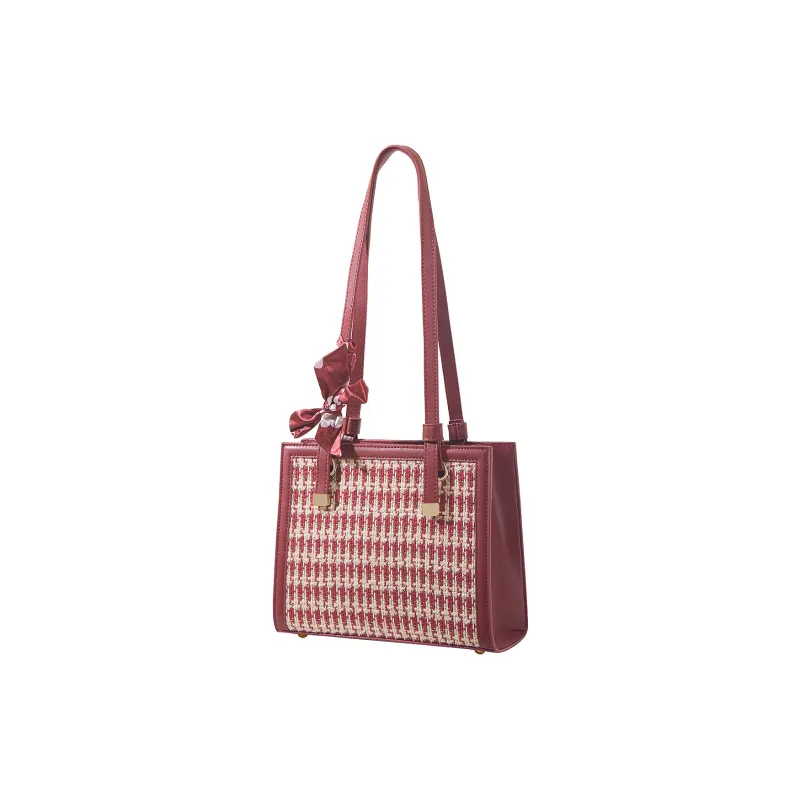 HACIN Pu Handbag, Shoulder Bag Regular Women's Red-1