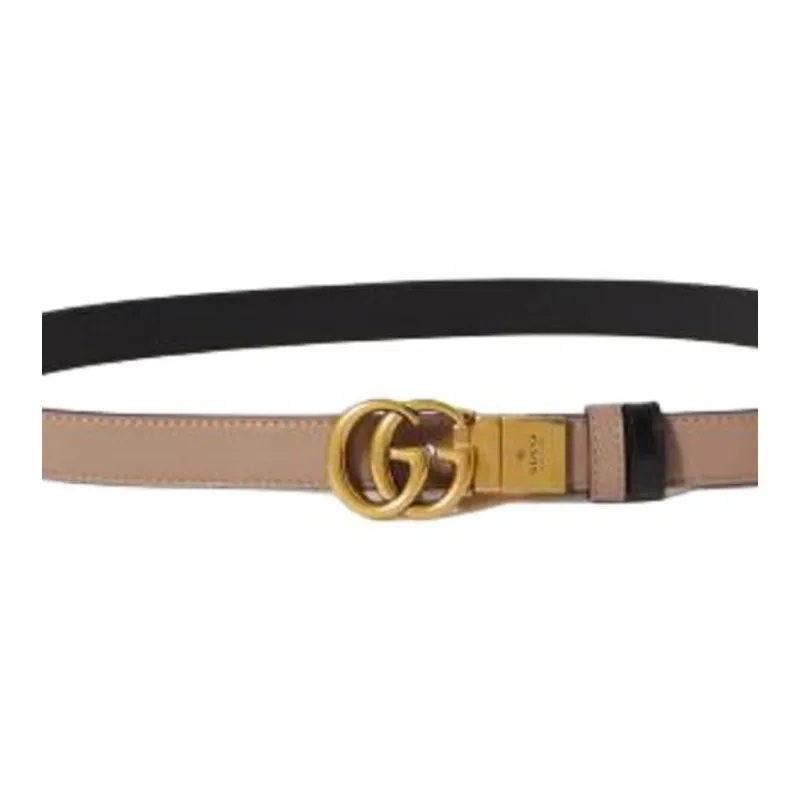 GUCCI Gg Marmont Reversible Thin Belt-1