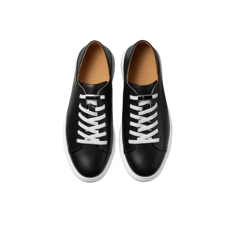 THOM WILLS Low Top Skateboard Shoes Men's Black-2