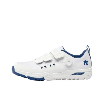DESCENTE GOLF Low Top Golf Shoes Men's White Blue