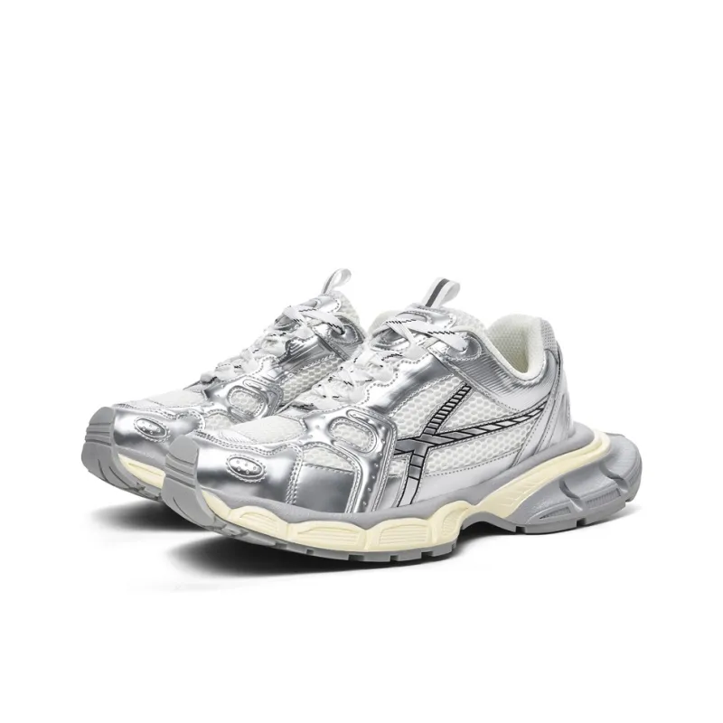 MQ Shock Absorbers With Slip Resistant And Abrasion Resistant Properties Low Top Chunky Sneakers Unisex-2