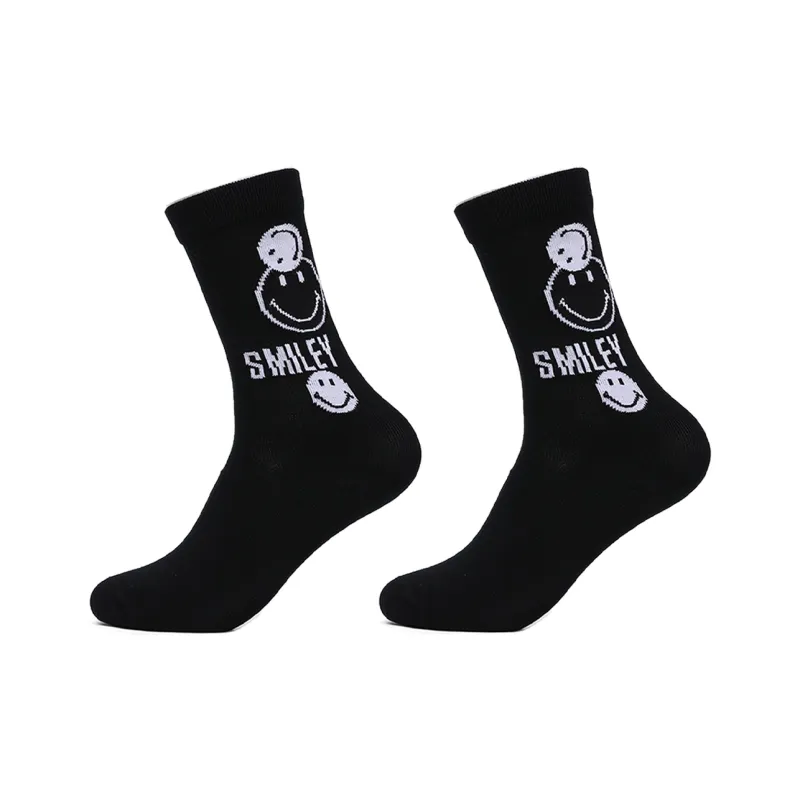 SMILEY Mid Calf Socks Unisex Combo Set-6