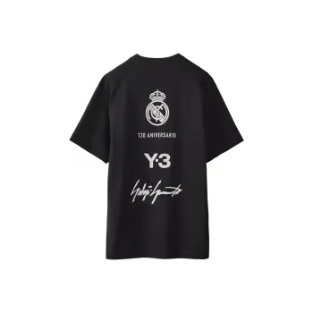 Y 3 Real Madrid T Shirts Men Black