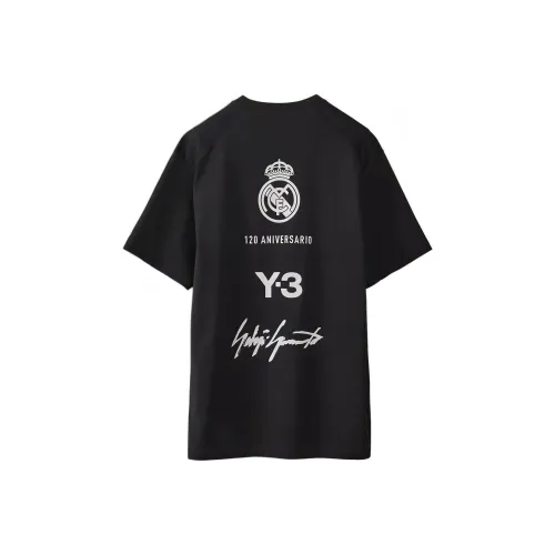 Y 3 Real Madrid T Shirts Men Black