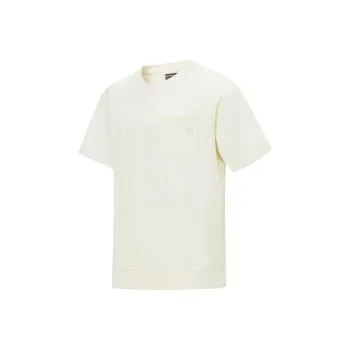 LiNing T Shirts Unisex Papyrus White