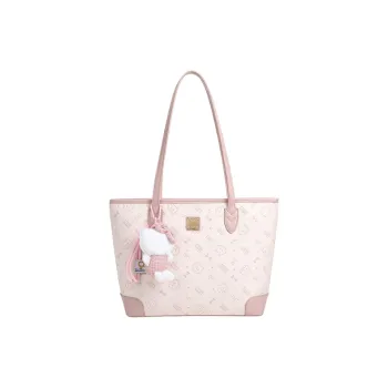JANE KLAIN Synthetic Leather Tote Shopping Bag Shoulder Bag Regular Women's Cherry Blossom Pink
