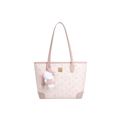 JANE KLAIN Synthetic Leather Tote Shopping Bag Shoulder Bag Regular Women's Cherry Blossom Pink