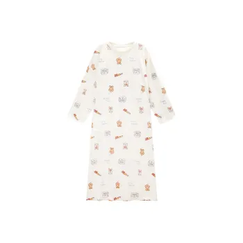 GUKOO x Miiiiichan Nightgown Women's Light Sand White