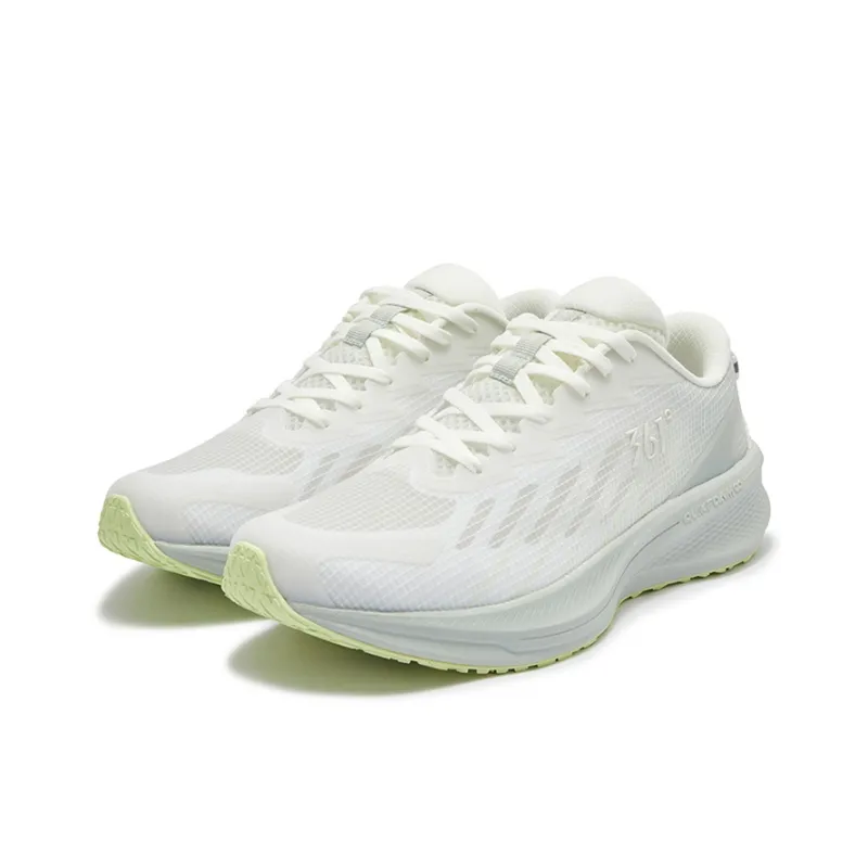 361° Feng Yi Anti Slip Wear Resistant Low Top Casual Running Shoes Men's White Green-2