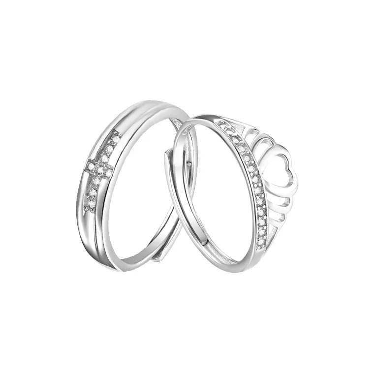 FBRUE 925 Sterling Silver Rings Unisex-6
