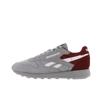 Reebok Classic Leather 'Pure Grey Classic Burgundy'