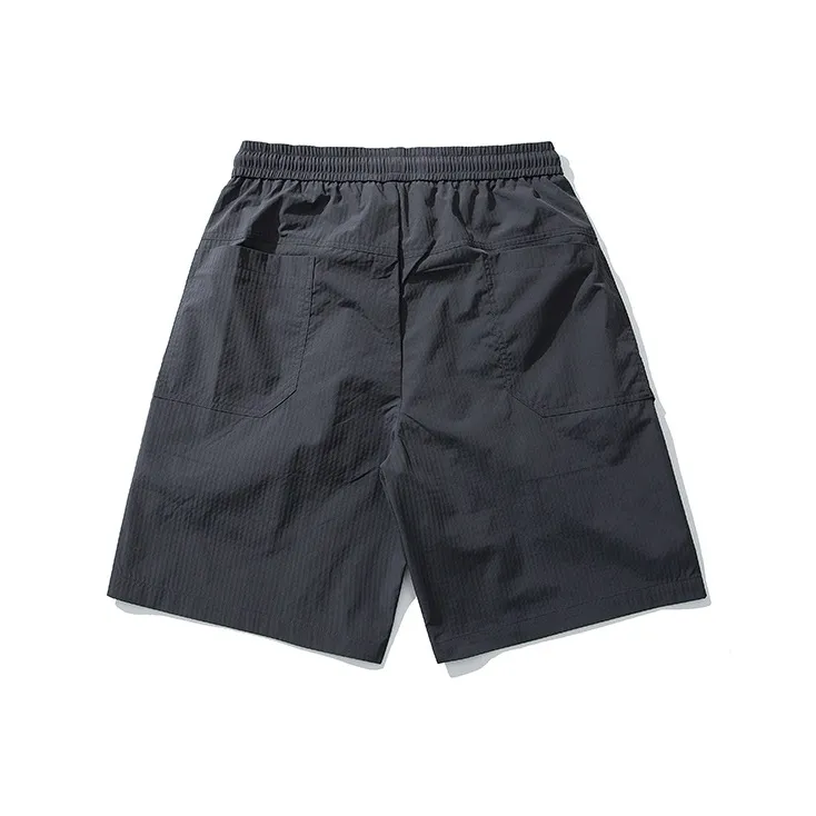 Flowers In Water Loose Fit Casual Shorts With Large Pocket Workwear Knee Length Pants Unisex-1