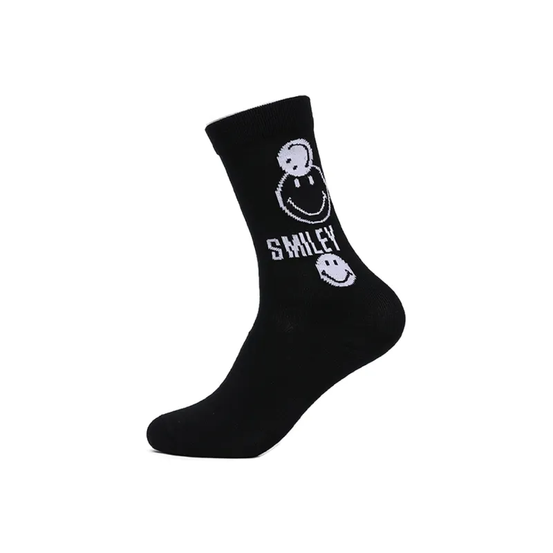 SMILEY Mid Calf Socks Unisex Combo Set-2