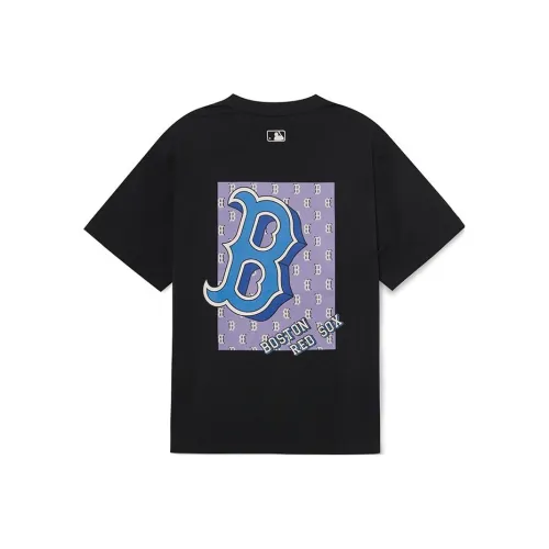 MLB Drop Shoulder Sleeve T Shirt Unisex Charcoal Gray