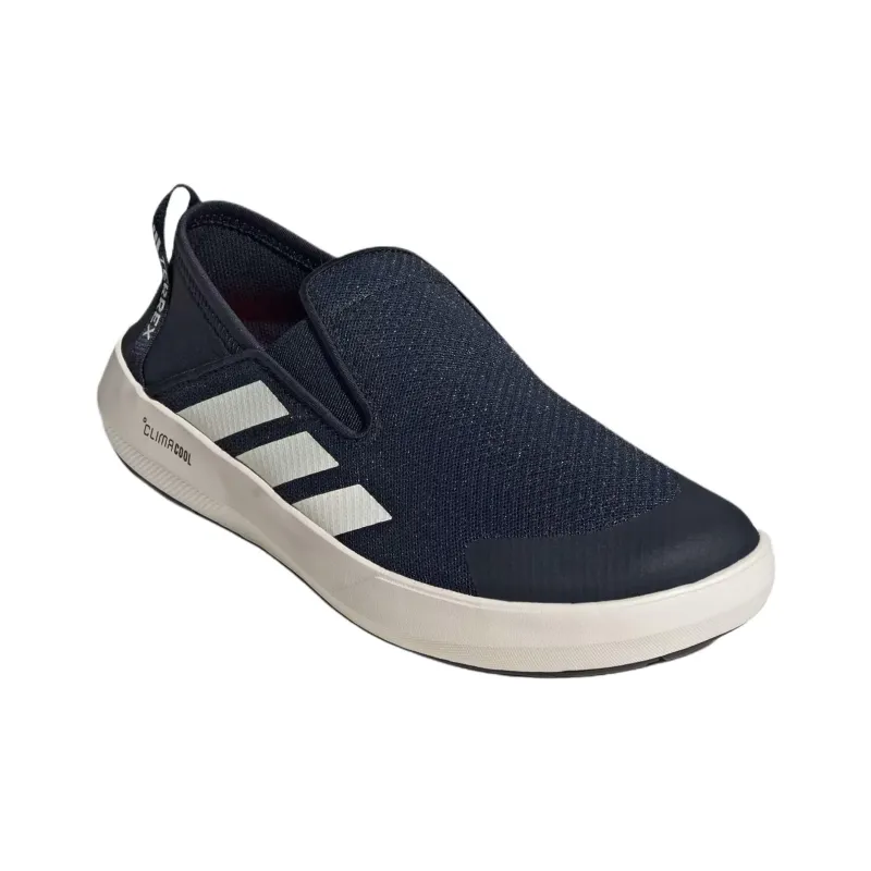 Adidas Terrex Boat Anti Slip Wear Resistant Low Top Casual Shoes Men's Dark Blue-3