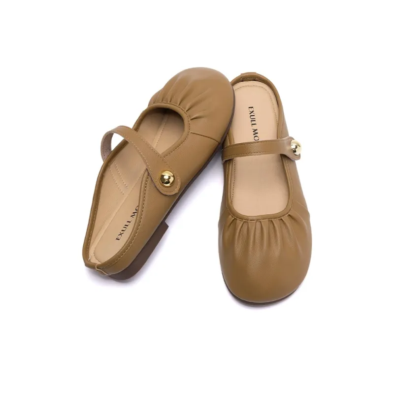 EXULL Q Abrasion Resistant Wrap toe Slippers Women's Khaki-4
