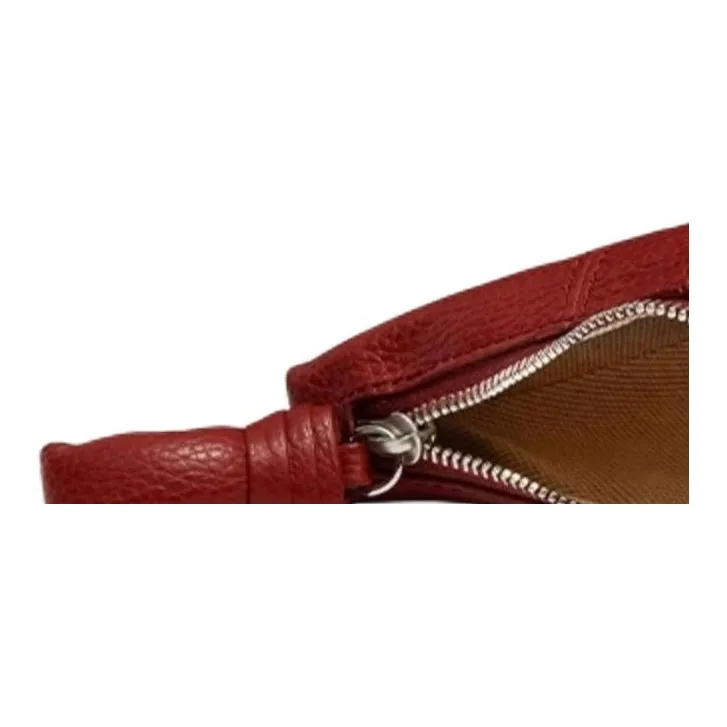 Lemaire Croissant Series Cow Leather Coin Purse Unisex Russet-3