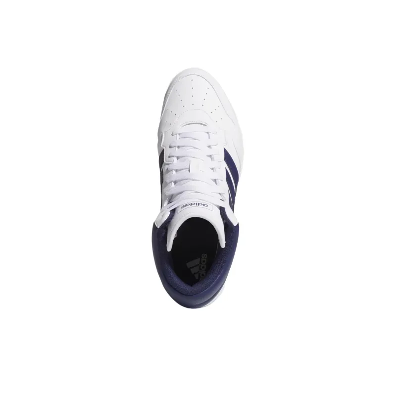 Hoops 4.0 Adidas Mid 'White Dark Blue'-4