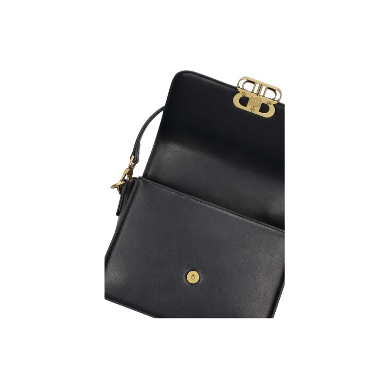BIBI LOU Leather Portable Crossbody Bag Shoulder Bag Women's Black-4