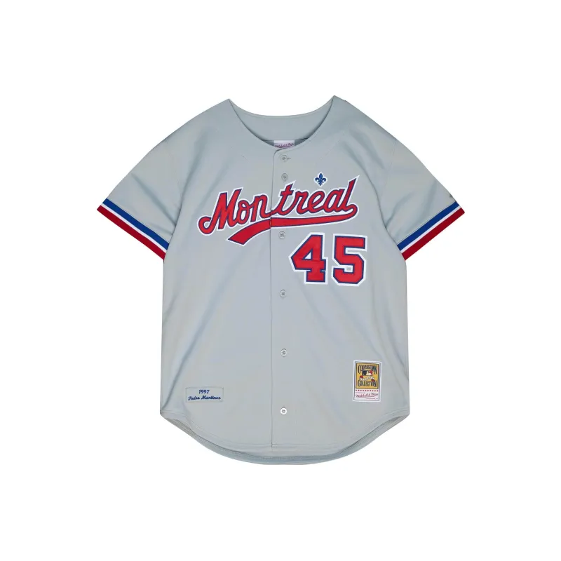 Mitchell Ness Mlb Montreal Expos Cooperstown '/Red' Authentic Jersey-0