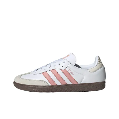 Adidas Samba OG Anti Slip Wear Resistant Low Top Skateboard Shoes Women's White
