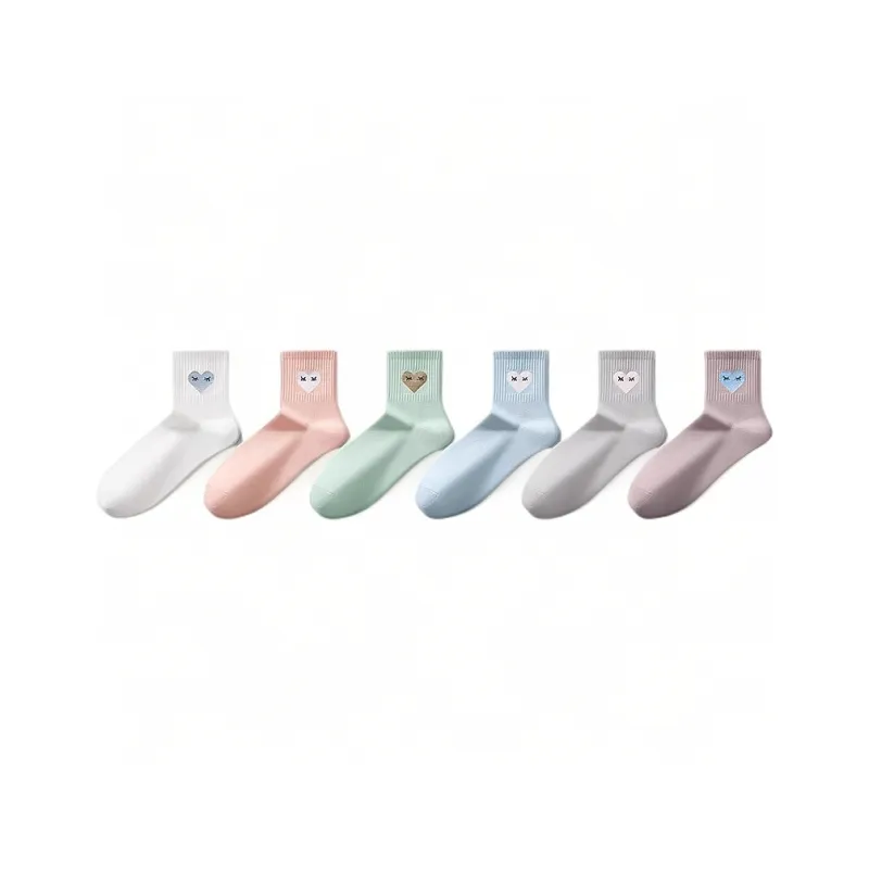 H YXIANG Mid Calf Socks Unisex 6 Pack-2