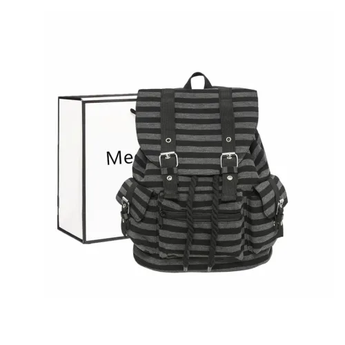 Fitchell Cotton Backpack Regular Women's Black/Khaki