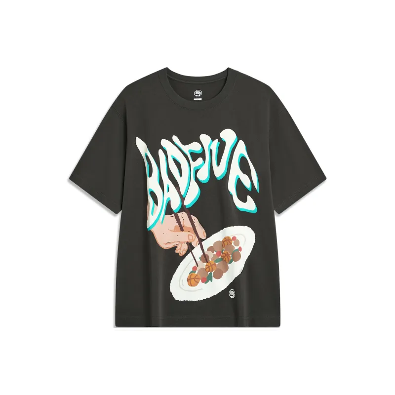 LiNing Basketball Collection T Shirt Unisex Raven-0