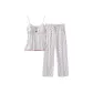 White, Heart All over Print Two-Piece Set
