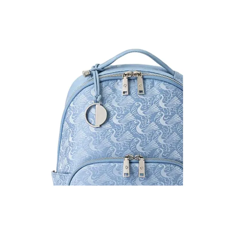 SAMSONITE LIBRA 2.0 Fabric Backpack Medium Size Women's Blue Print-4
