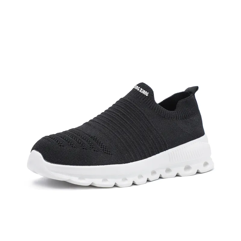 Singing Anti Slip And Wear Resistant Breathable Low Top Casual Shoes Unisex Black White-0