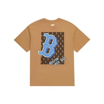 MLB Drop Shoulder Sleeve T-Shirt Unisex Sandy Brown