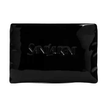 SAINT LAURENT PU Polyurethane Clutch Men's Black