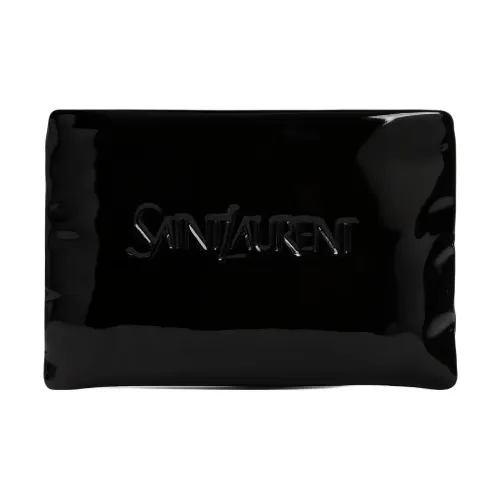 SAINT LAURENT Polyurethane Clutch Men's Black