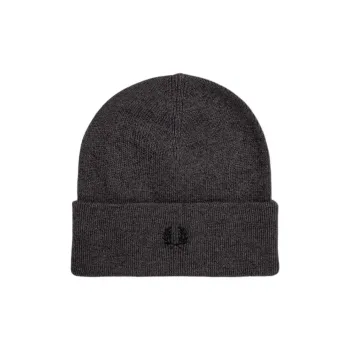 FRED PERRY Wool Beanies Men's Gray