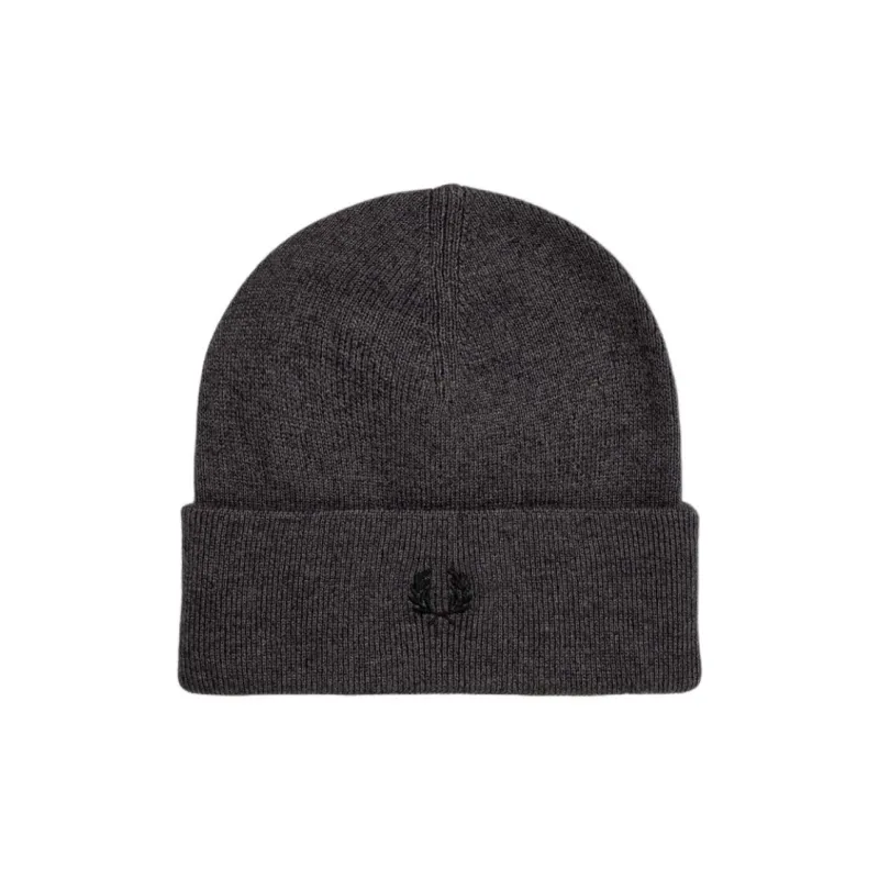 FRED PERRY Wool Beanies Men's Gray-0